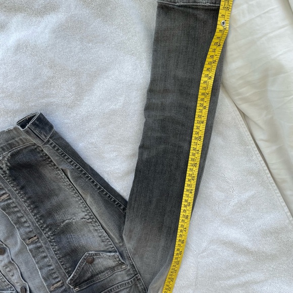 Citizens of Humanity Jean Jacket / black gray distressed classic fitted lovely S - Picture 11 of 16